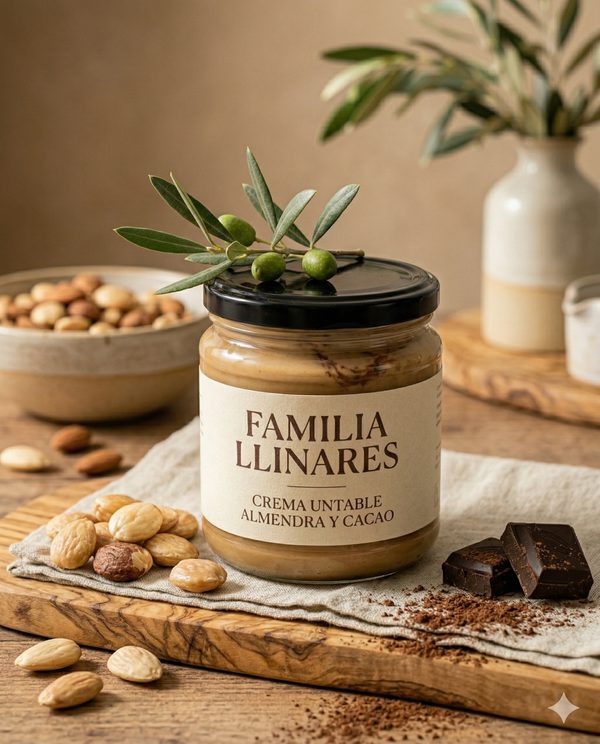 Crema de Almendra Marcona y Cacao - Familia Llinares