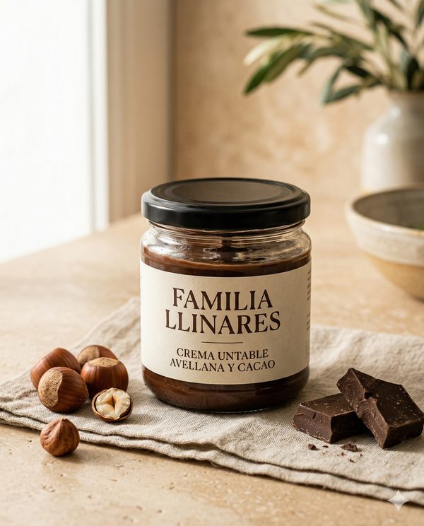 Crema de Avellana y Cacao - Familia Llinares