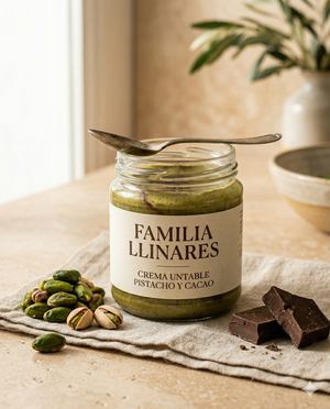 Crema de Pistacho y Cacao Familia Llinares
