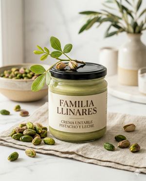Crema de Pistacho y Leche Familia Llinares