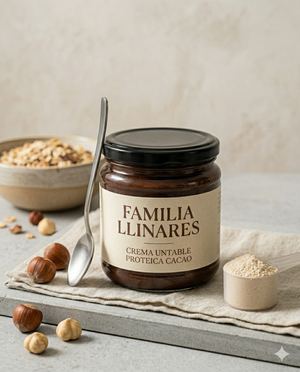 Crema Proteica de Cacao y Avellana Familia Llinares