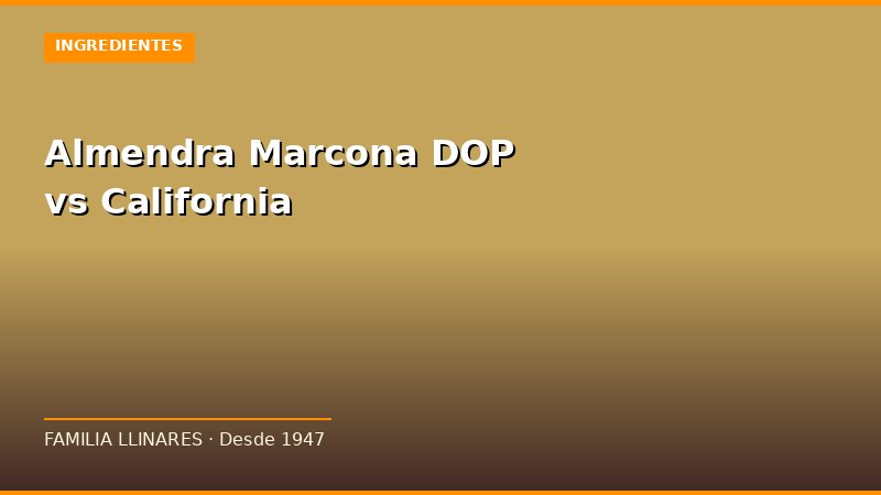 Almendra Marcona DOP Jijona para turrón artesano